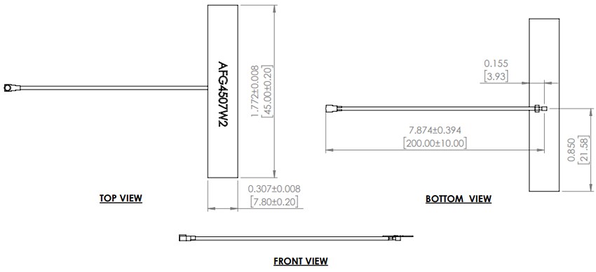 Abracon AFG4507W2 Dual-Band Wi-Fi® Flexible Antennas